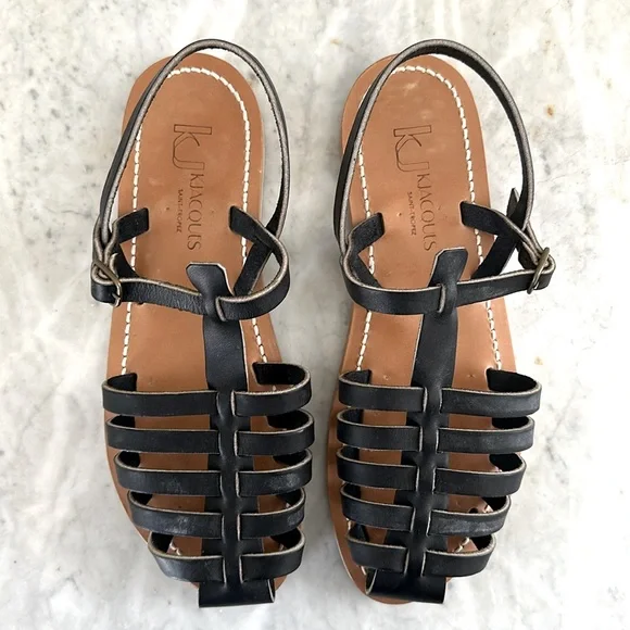 Shoes K Jacques Black Adrien Sandals Size Fr4us9